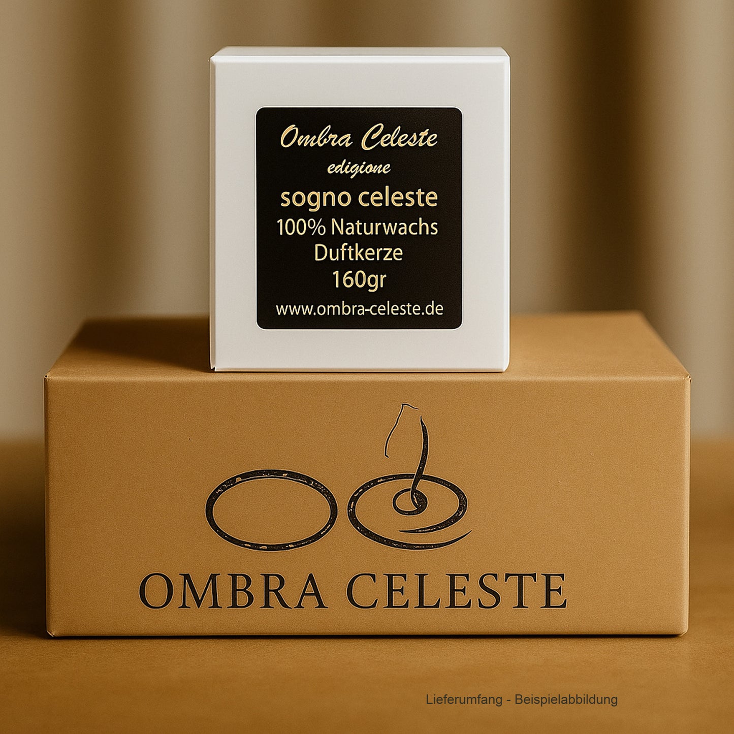 Ombra Celeste bianco Incenso – Produktverpackung, handgefertigt, limitierte Edition