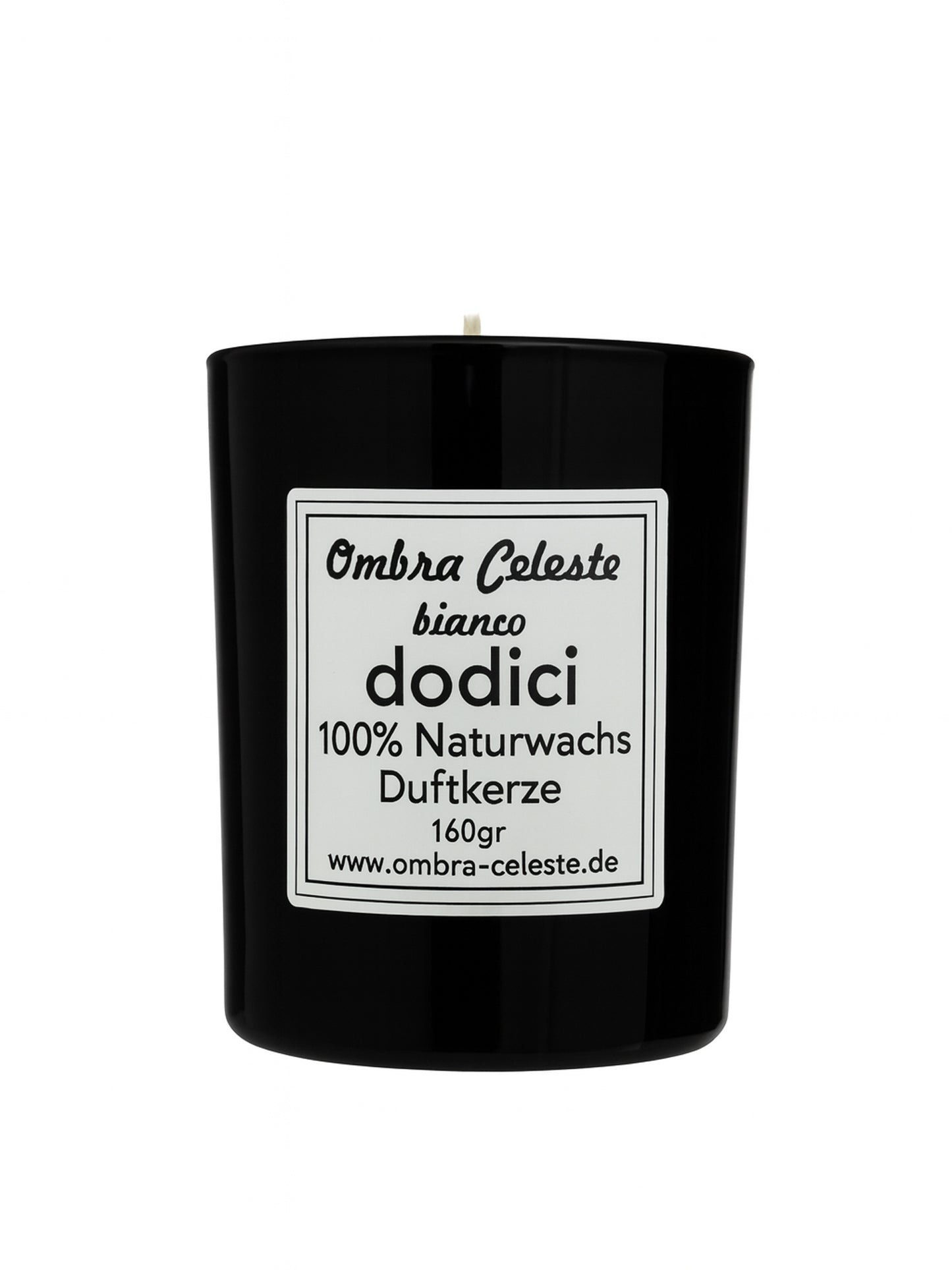 Ombra Celeste  Duftkerze dodici bianco - Bergamotte, Jasmin, Ylang-Ylang, Amber - vegan